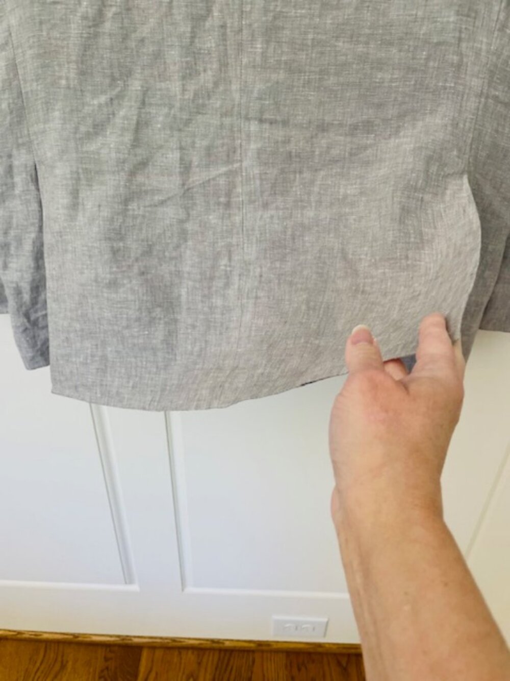 Joseph Abboud 100% Linen Suit Light Gray Summer Tailored 2 Piece Men's 48R X 38 - Picture 6 of 13